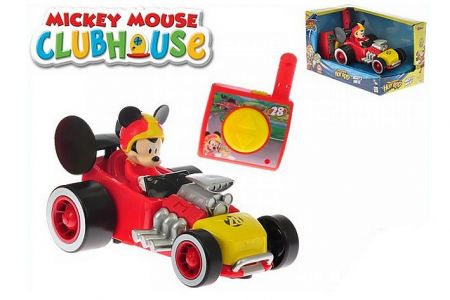 Mickey Mouse R/C závodní formule 13cm 2,4GHz na baterie 18m+ v krabičce