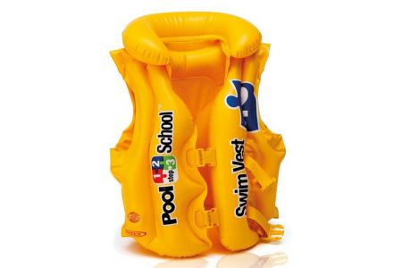 Nafukovací vesta plavací Pool School Deluxe žlutá, 3-6 let INTEX 58660