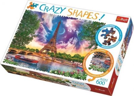 Puzzle Crazy Shapes Nebe nad Paříží 600 dílků