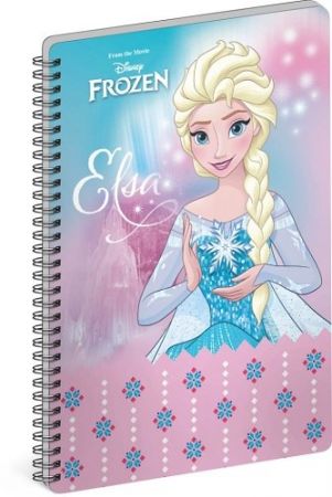 Spirálový blok Frozen – Ledové království Elsa, A4, linkovaný