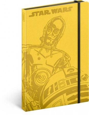 Notes Star Wars – Droids, linkovaný, 13 x 21 cm