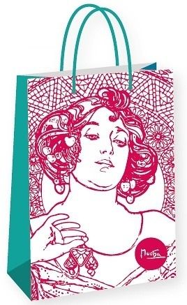 Dárková taška Alfons Mucha – Ruby, Fresh Collection, velká 