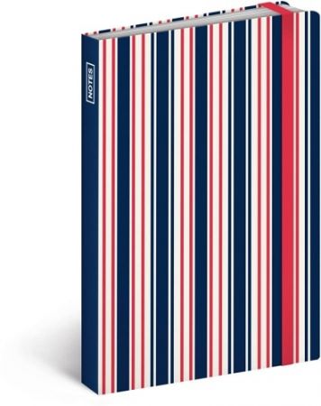 Notes Sailor Stripes, linkovaný, 10,5 x 15,8 cm