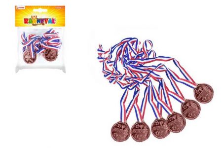 Medaile bronzové 6 ks