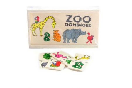 Dřevěné domino zoo