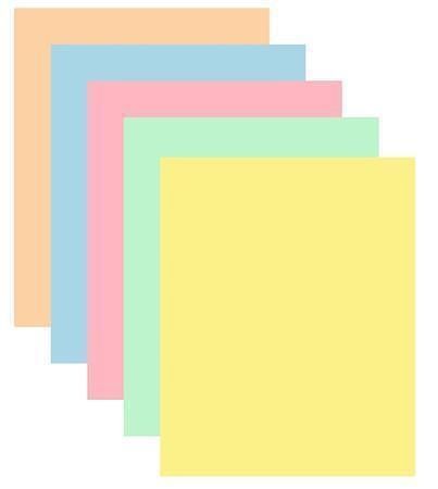 Xerografický papír &quot;Symphony&quot;, pastel mix, 5x50 listů, A4, 80g, XEROX
