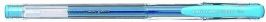 Gelové pero &quot;UM-100&quot;, světle modrá, 0,7mm, s uzávěrem, UNI