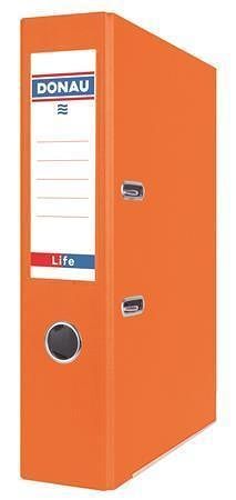 Pákový pořadač &quot;Life&quot;, neonová oranžová, 75 mm, A4, PP/karton, DONAU