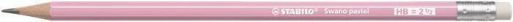 Grafitová tužka s gumou &quot;Swano Pastel&quot;, růžová, HB, šestihranná, STABILO