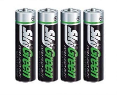 Baterie, AA (tužková), 4 ks, SKY, &quot;Green&quot;