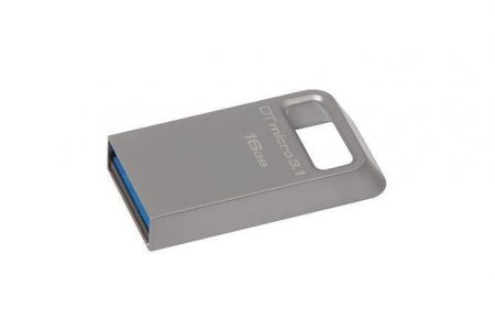 USB flash disk &quot;Data Traveler Micro&quot;, stříbrná, 16GB, USB 3.1, 100/15MB/s, KINGSTON