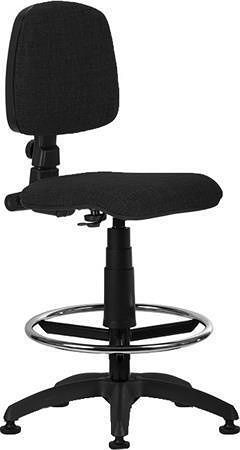 Kancelářská židle &quot;Bora&quot;, černá, textilní, podstavec s kluzáky