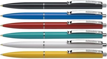 Kuličkové pero &quot;K15&quot;, mix barev, 0,5mm, stiskací mechanismus, modrá, SCHNEIDER