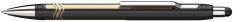 Kuličkové pero &quot;Epsilon Touch&quot;, černá-zlatá, 0,7mm, stiskací mechanismus, stylus, SCHNEIDE