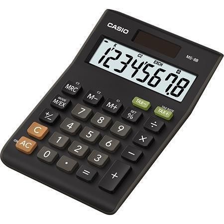 Kalkulačka, stolní, 8místný displej, CASIO &quot;MS-8B S&quot;