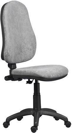 Kancelářská židle, textilní, černá základna, &quot;XENIA ASYN&quot;, světle šedá