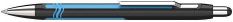 Kuličkové pero &quot;Epsilon&quot;, černo-modré, 0,7mm, stiskací mechanismus, SCHNEIDER