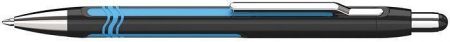 Kuličkové pero &quot;Epsilon&quot;, černo-modré, 0,7mm, stiskací mechanismus, SCHNEIDER