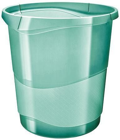 Odpadkový koš &quot;Colour`Ice&quot;, průhledná zelená, 14 l, ESSELTE