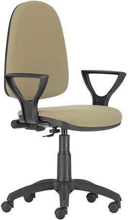 Kancelářská židle &quot;Megane&quot;, béžová, textilní, černá základna