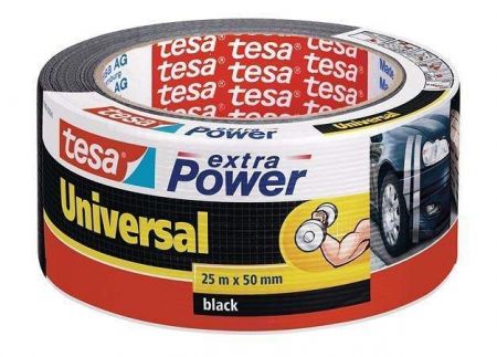 Textilní páska &quot;extra Power 56388&quot;, černá, 50 mm x 25 m, univerzální, TESA