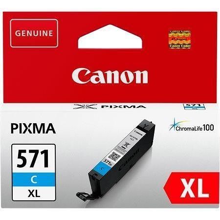 CLI-571CXL Toner pro Pixma MG5750,6850,7750 tiskárny, CANON cyan, 11 ml