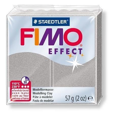 FIMO® efekt stříbrná perleťová 57g