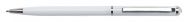 Kuličkové pero s bílými krystaly &quot;SLIM-MADE WITH SWAROVSKI ELEMENTS&quot;, černá, 13 cm, 