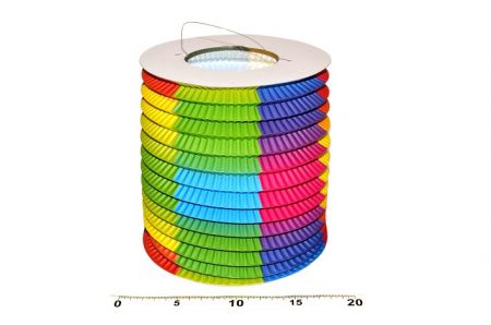 Lampion válec rainbow 15 cm