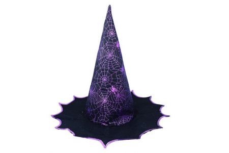 Klobouk čarodějnice fialový, pro dospělé HALLOWEEN