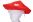 Látkový klobouk muchomůrka 34cm (čepice-houba)