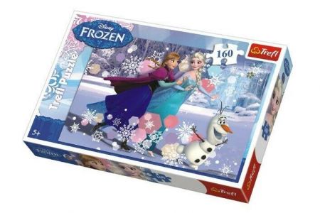 Puzzle Frozen/Ledové království 41x27,5cm 160 dílků v krabici 29x19x4cm