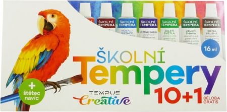 Barvy temperové Tempus 10 + 1