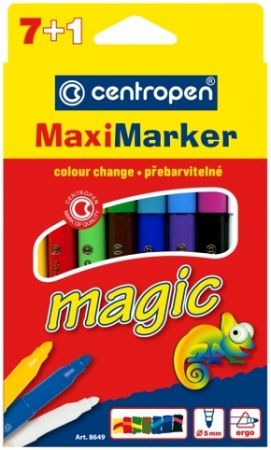 CENTROPEN Popisovač 8649/8 7+1 maxi magic
