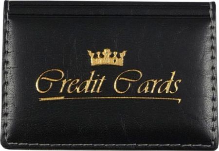 Pouzdro na kreditní karty černé