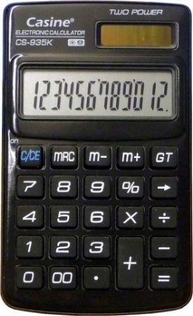 Kalkulačka Casine CS-935 černá, 12 míst