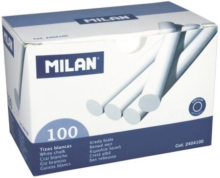 Křídy  Milan bílé 100 kusů