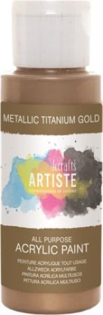 DO barva akryl. DOA 763102 59ml Metallic Titanium Gold