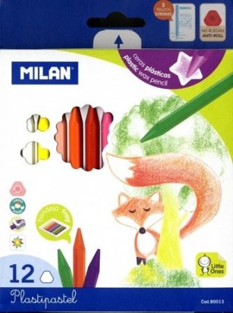 Pastelky  Milan Plasticolor 12 barev