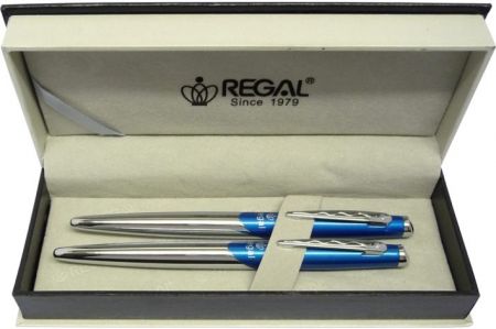 Kuličkové pero + roller Themis - modrá