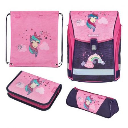 Školní taška Midi Jednorožec - Školní set (školní aktovka / batoh)