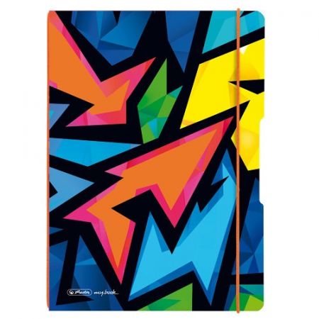 Sešit my.book flex Neon Art A4/40+40 listů (čtvereček a linka)