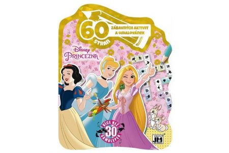 60 zábavných aktivit a omalovánek Disney Princezny