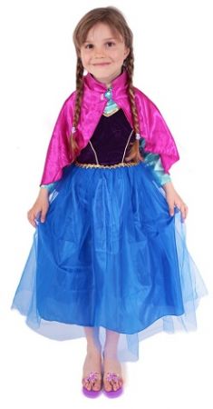 Karnevalový kostým princezna zimní království Anička DELUXE, vel. S