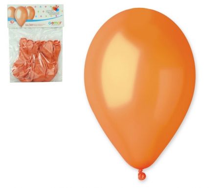 Balónky METAL 10ks oranžové