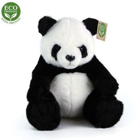 Plyšová panda sedící, 20 cm, ECO-FRIENDLY