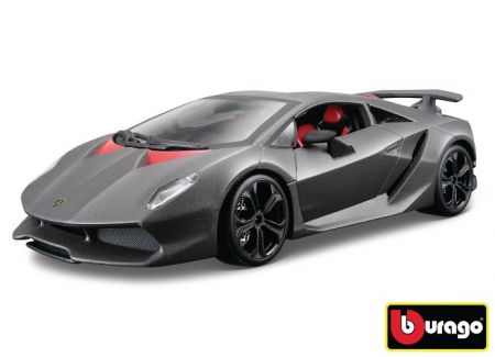 Bburago 1:24 Lamborghini Sesto Elemento Metallic Grey