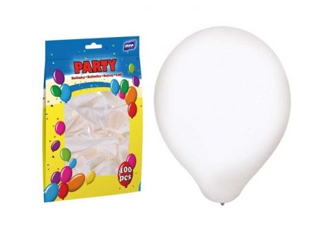 Balónek nafukovací standard 30cm bílý