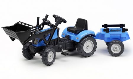 Traktor Landini Power Mondial 110 s přední lžící + vlek
