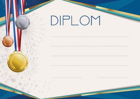 Diplom A4 - Medaile / BD146 / Baloušek tisk